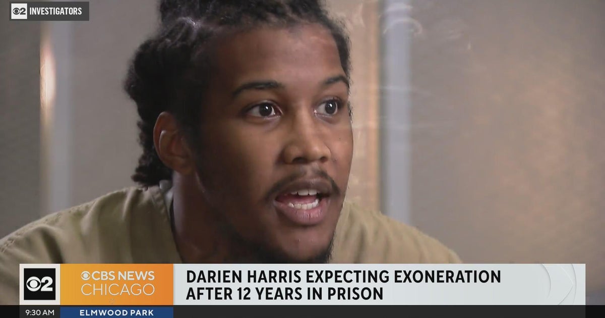 Darien Harris expecting exoneration in murder conviction based on blind