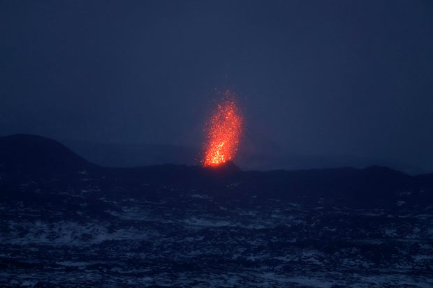 Volcano Erupts On Iceland's Reykjanes Peninsula