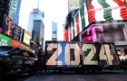 '2024' Numerals arrive in Times Square 
