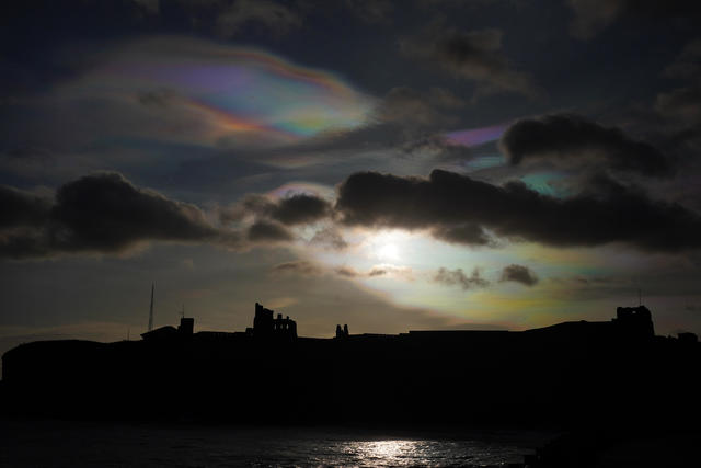 photo wallpaper the sky, road, rainbow, the sea, the road