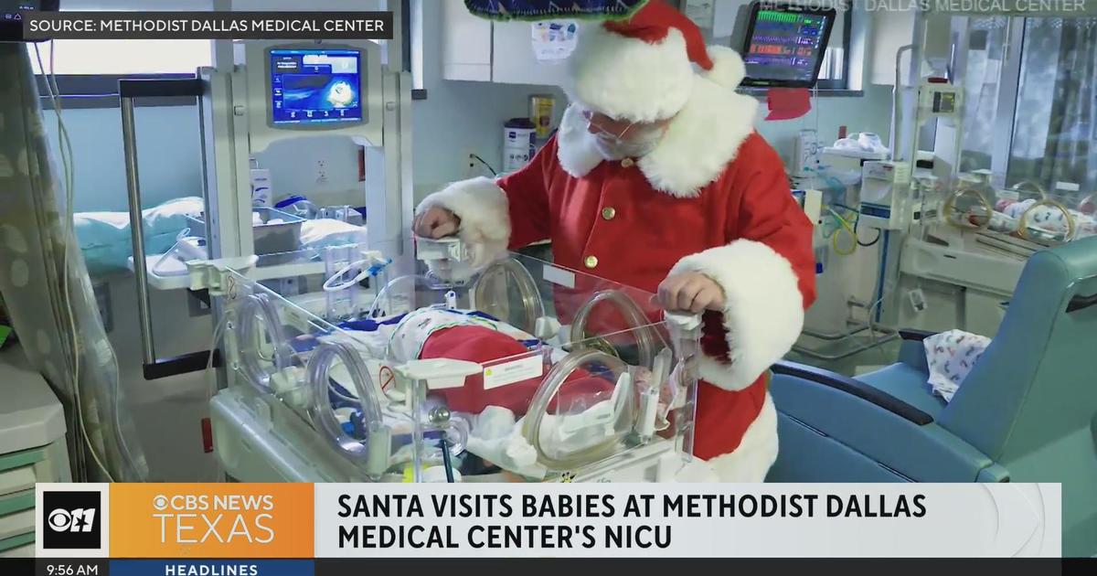 Santa visits babies at Methodist Dallas Medical Center’s NICU