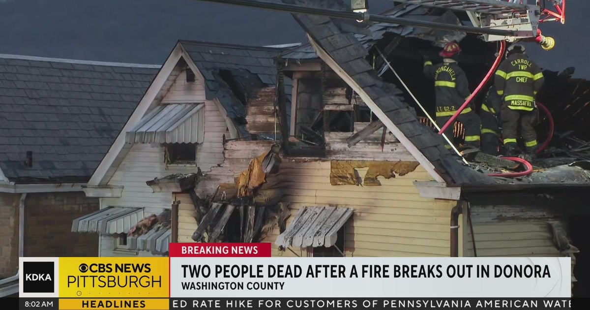 Source 2 people dead after house fire in Donora CBS Pittsburgh