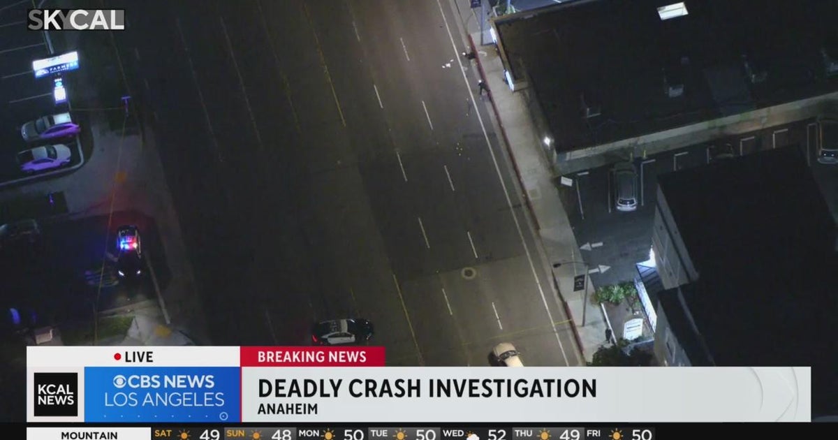 Pedestrian struck and killed in Anaheim, driver arrested - CBS Los Angeles