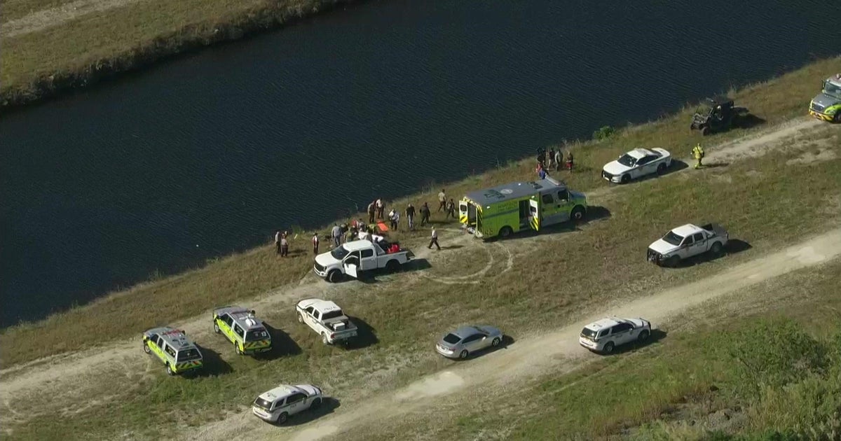 Helicopter crashed into a remote SW Miami-Dade canal
