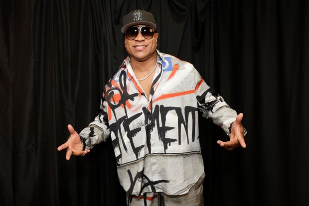 LL Cool J poses for a picture at "A Grammy Salute to 50 Years of Hip-Hop" from the YouTube Theater in Los Angeles, California, Nov. 8, 2023.