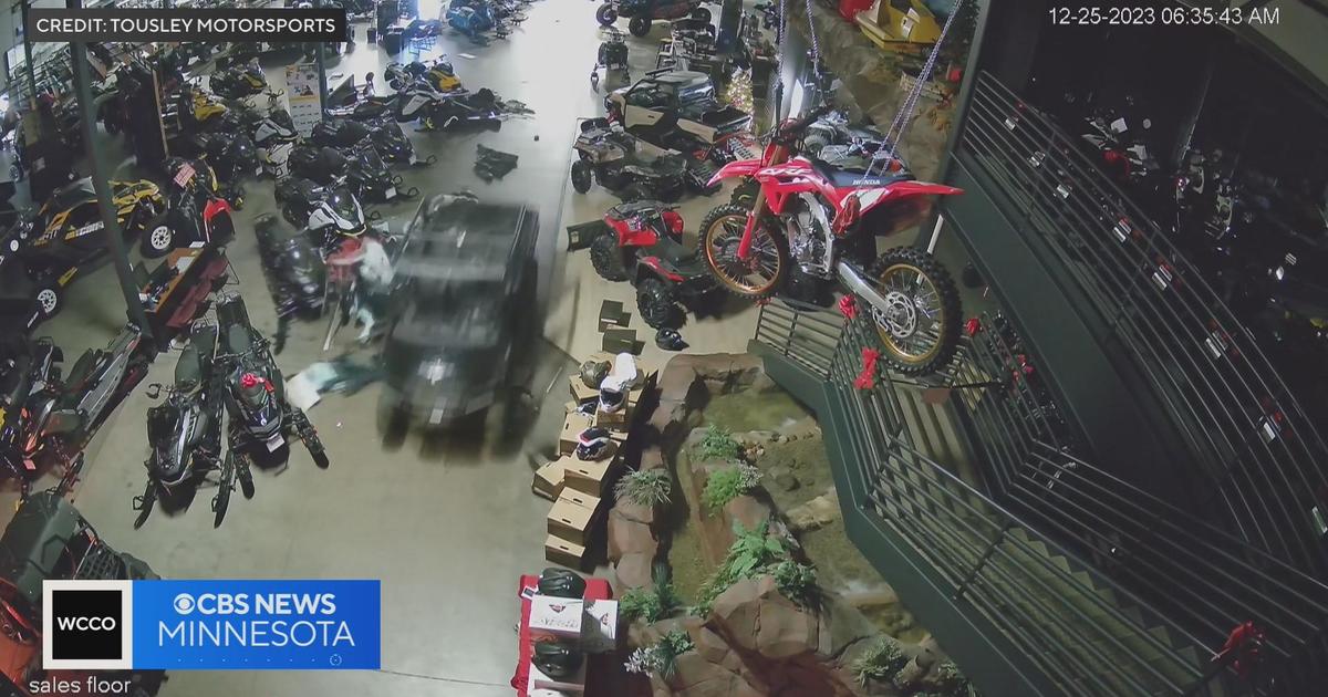 Like a scene from a movie, man goes on joyride through a motorsports store