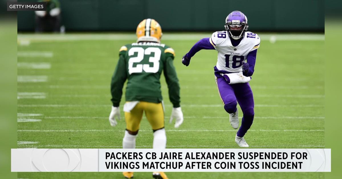 Packers CB Jaire Alexander suspended for Vikings matchup after coin toss incident