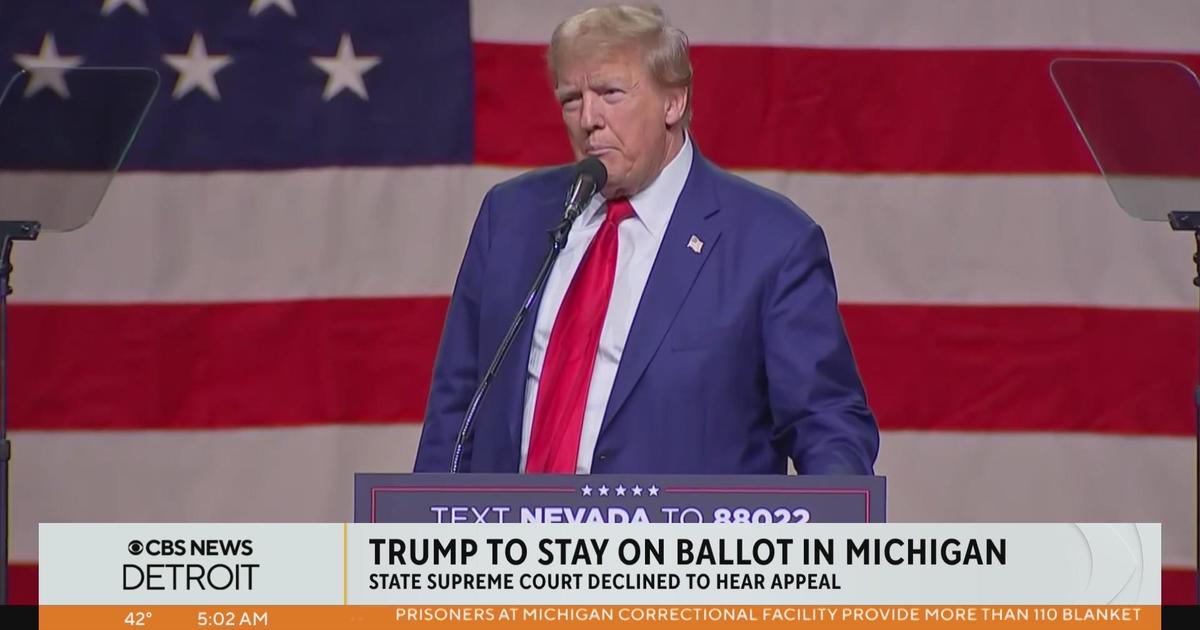 Experts weigh in after Michigan Supreme Court rejects removing Trump from ballot - CBS Detroit