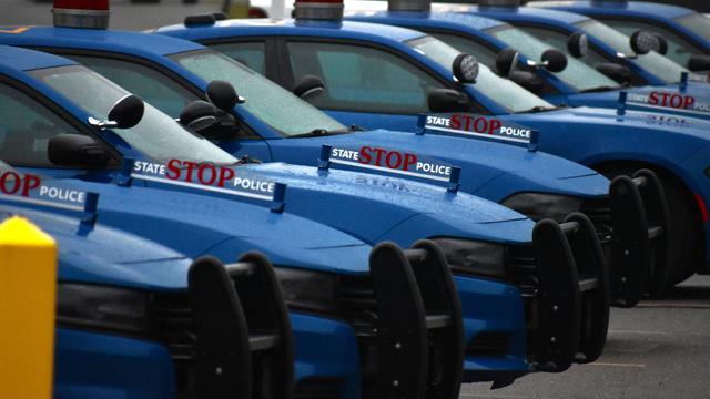 Michigan State Police cars 