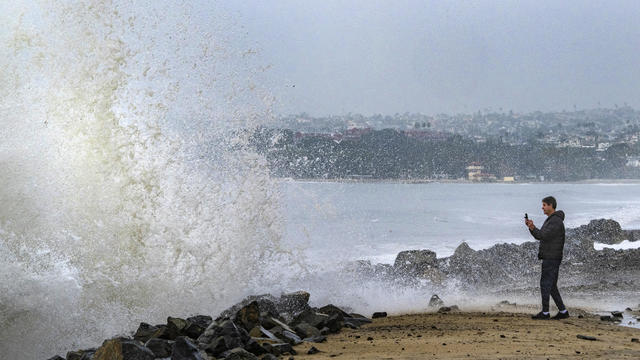 Big surf slams Southern California beaches for exciting end to 2023 