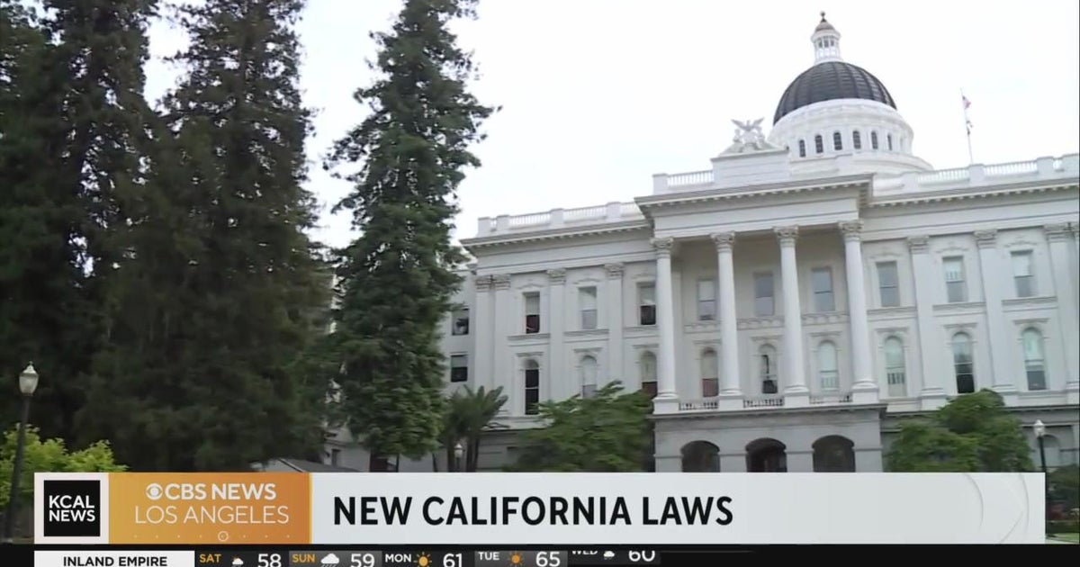 Slew of new California laws set to go into effect in 2024 - CBS Los Angeles