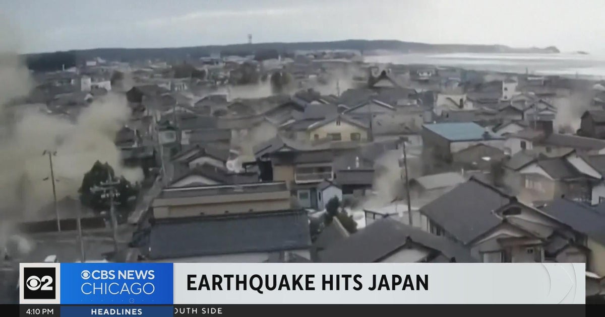 Powerful Earthquake Rocks Western Japan Cbs Chicago