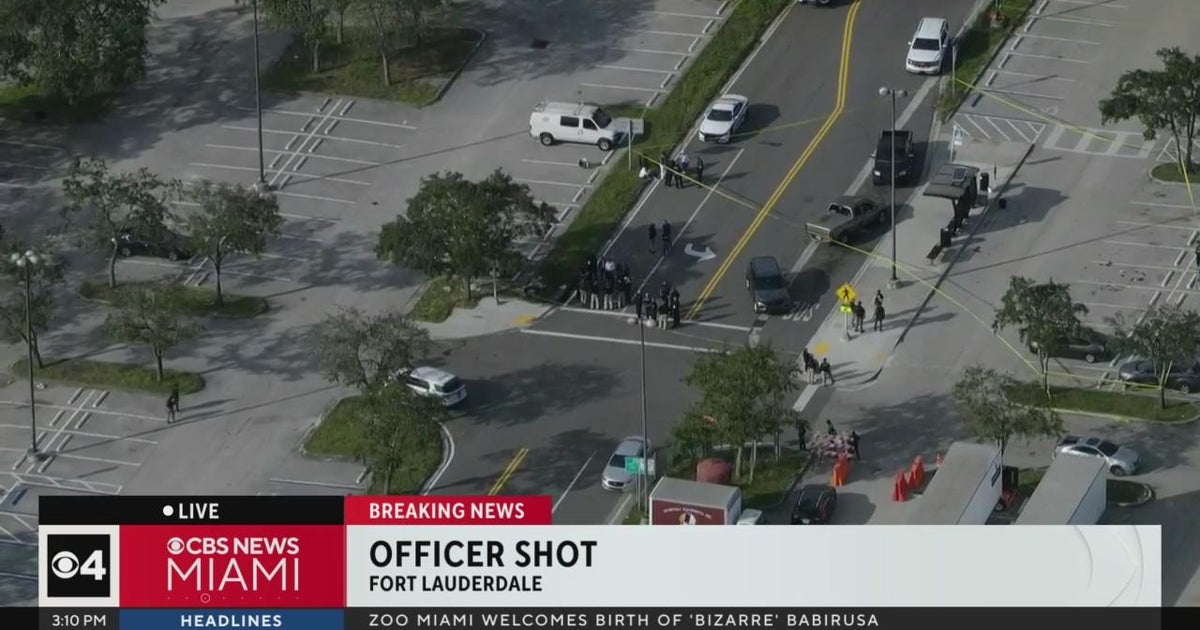 Officer injured in Fort Lauderdale shooting CBS Miami