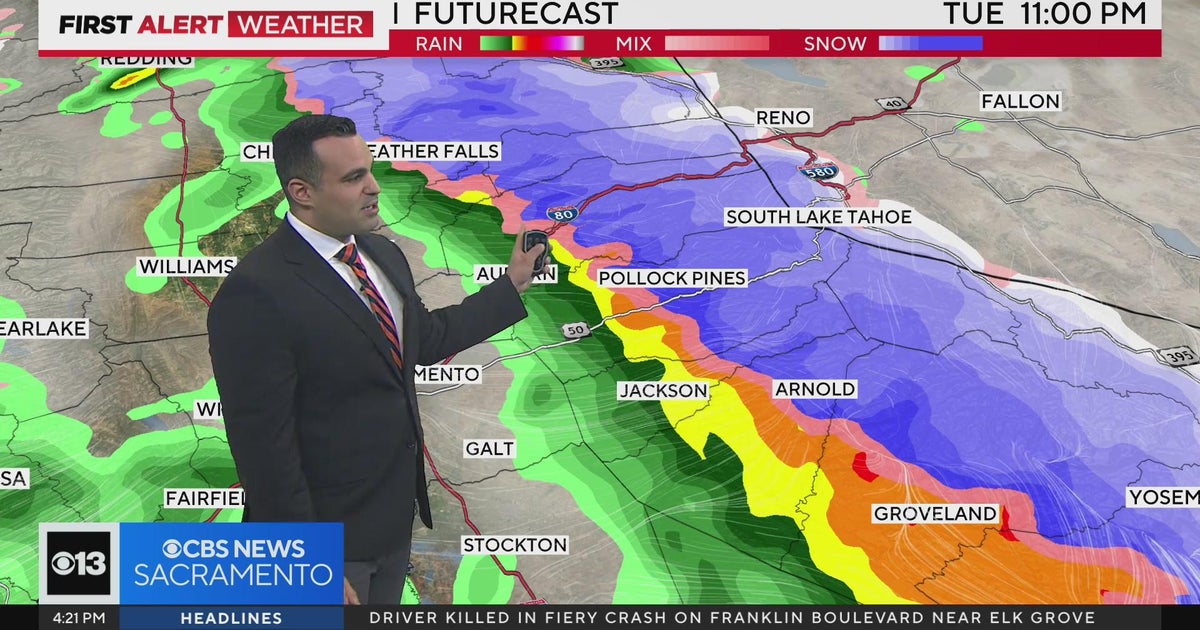 First Alert Weather Tuesday snow expectations and a look at what's to come CBS Sacramento