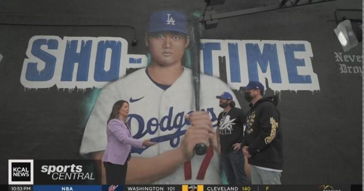 New Ohtani mural by Never & Droyce - CBS Los Angeles