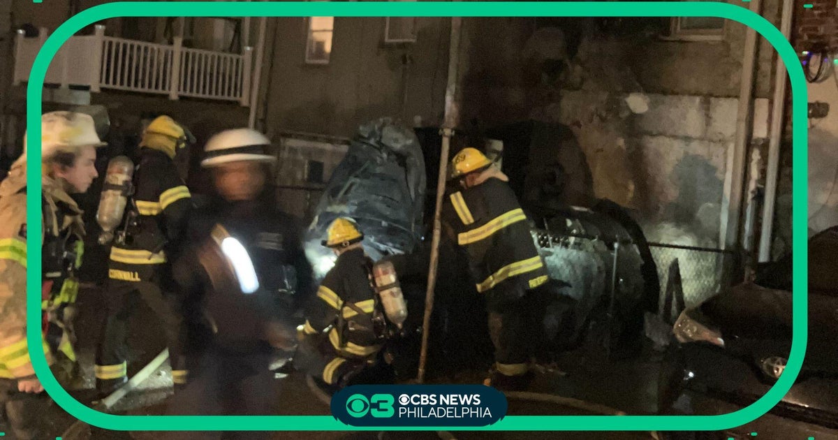 Car fire spreads to home in Southwest Philadelphia - CBS Philadelphia