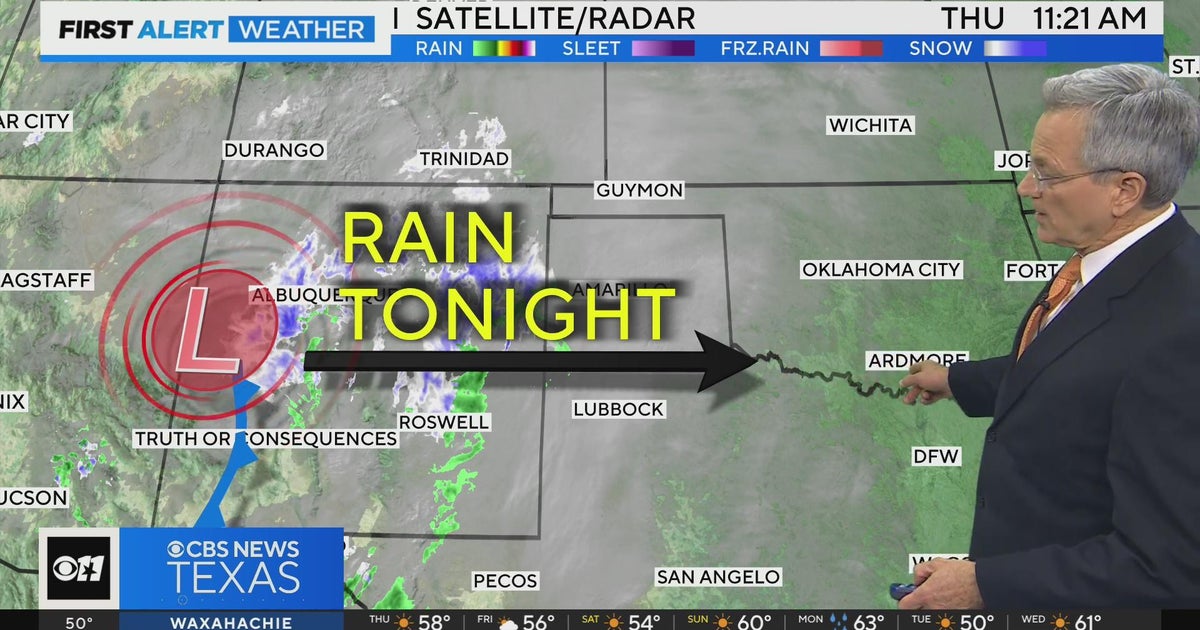 Rain coming through North Texas after a foggy morning - CBS Texas