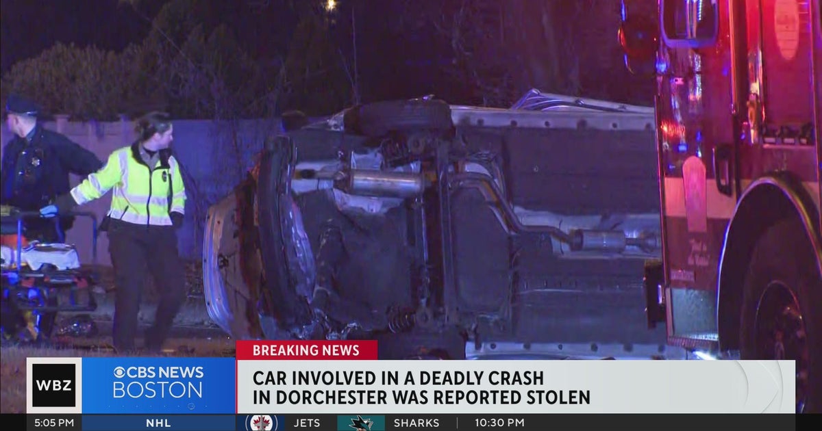 Car involved in deadly Dorchester crash was stolen - CBS Boston