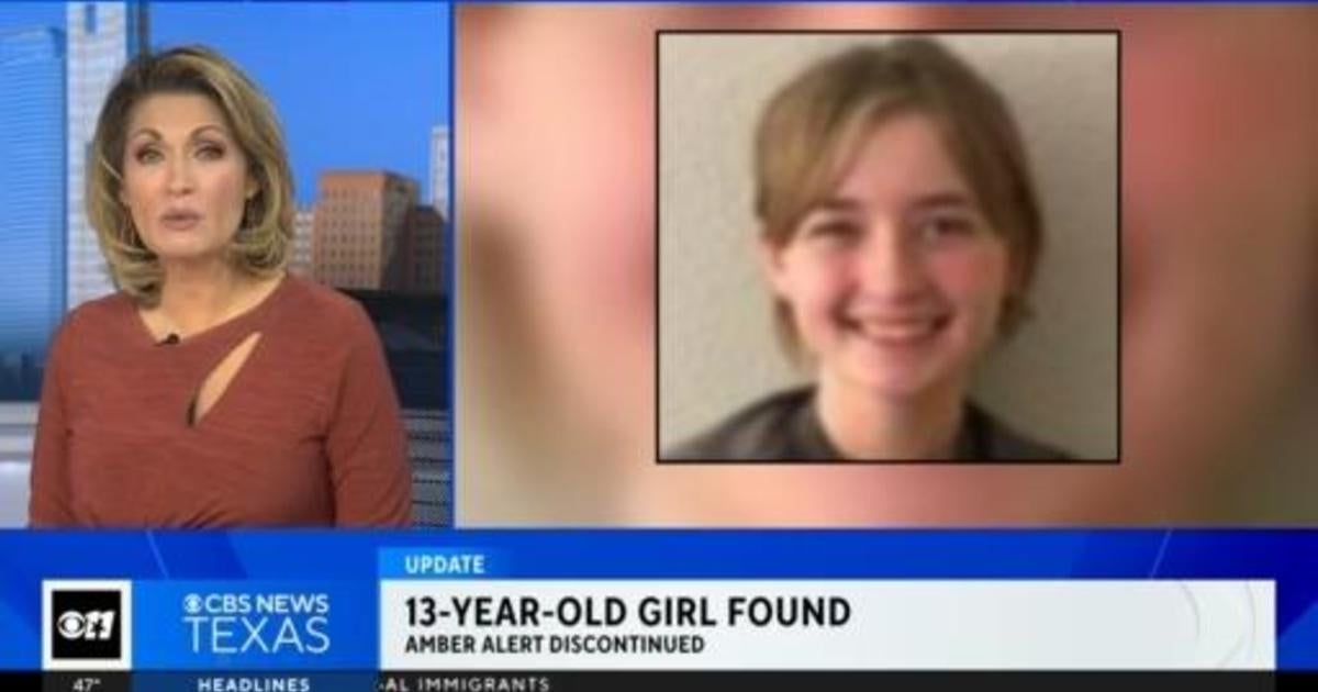 13 Year Old Girl Found Amber Alert Discontinued Cbs Texas