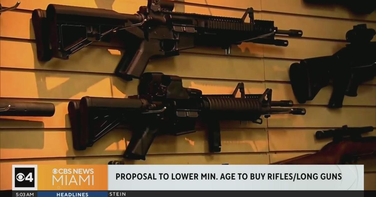 Proposal submitted to reduced the age to purchase rifles in Florida