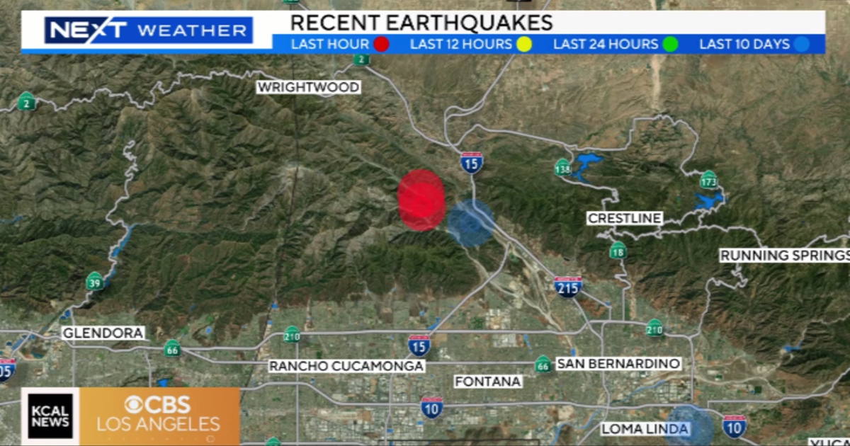 4.2-magnitude earthquake recorded near Lytle Creek - CBS Los Angeles