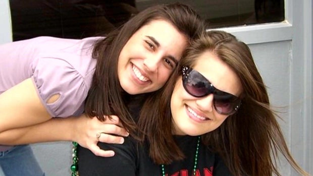 Sisters Betsy Jeansonne and Megan Parra.