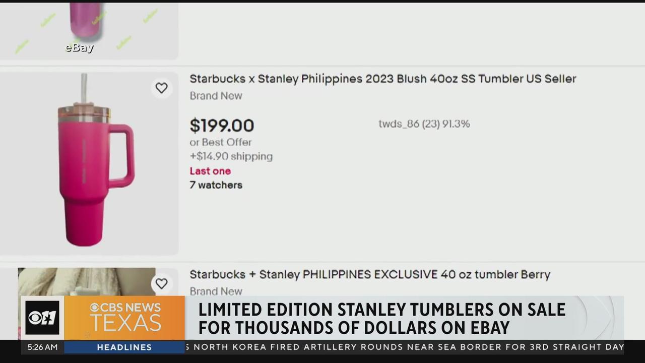 Why are these pink Stanley tumblers causing shopping mayhem? - CBS