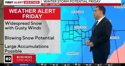 More snow on the way for Friday - CBS Chicago