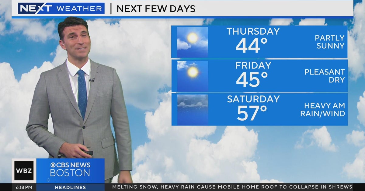 Next Weather: WBZ evening forecast for January 10 - CBS Boston