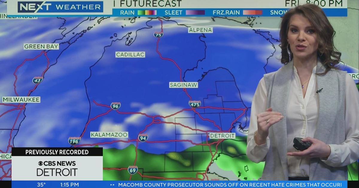 NEXT Weather Forecast January 11, 2024 (Today) CBS Detroit