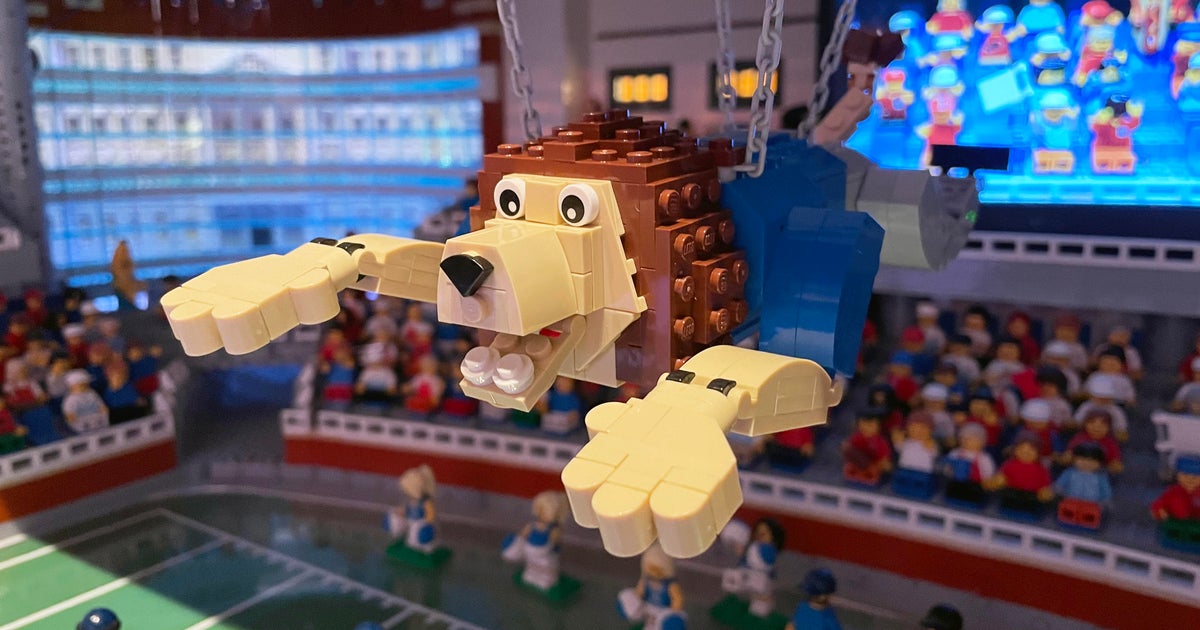 LEGOLAND Discovery Center shows off miniature LEGO Ford Field Detroit lion to honor playoff game CBS Detroit