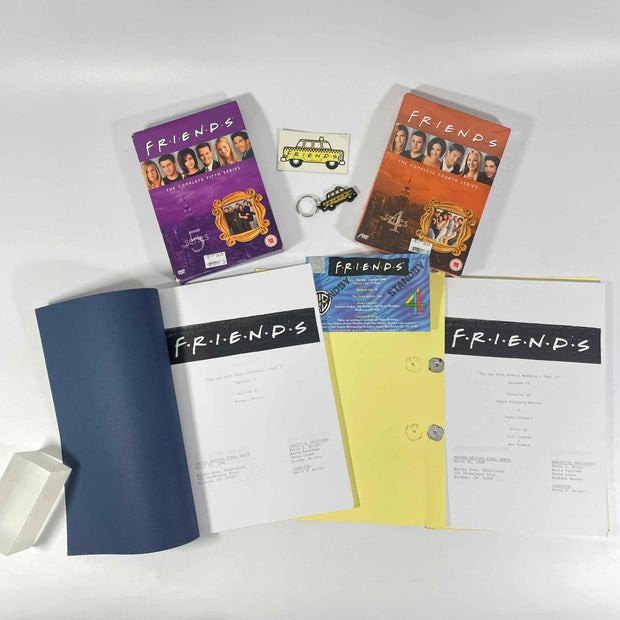 The "Friends'" scripts and old live studio audience ticket