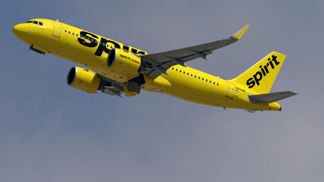 Spirit Airlines Airbus Departing 