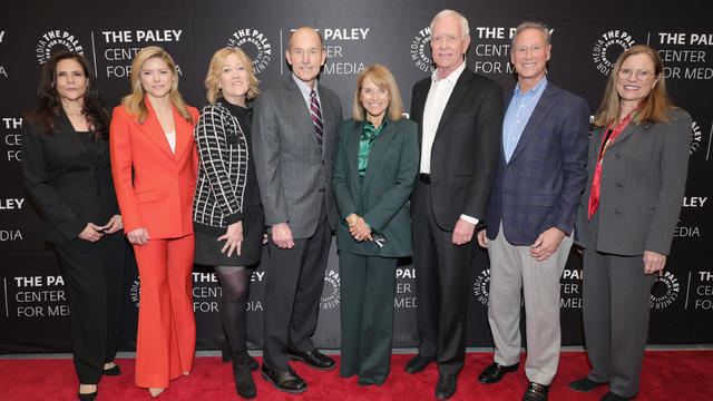Dr. Dr. Hilda Roque-Dieguez, Kate Bolduan, Pam Seagle, Captain Jeffrey Skiles, Katie Couric, Captain Chesley "Sully" Sullenberger, Barry Leonard, and Allyn Stewart attend PaleyLive NY: "Miracle On The Hudson: How 'Sully' And Flight 1549 Inspired A Nation" at Paley Museum on January 11, 2024 in New York City. 