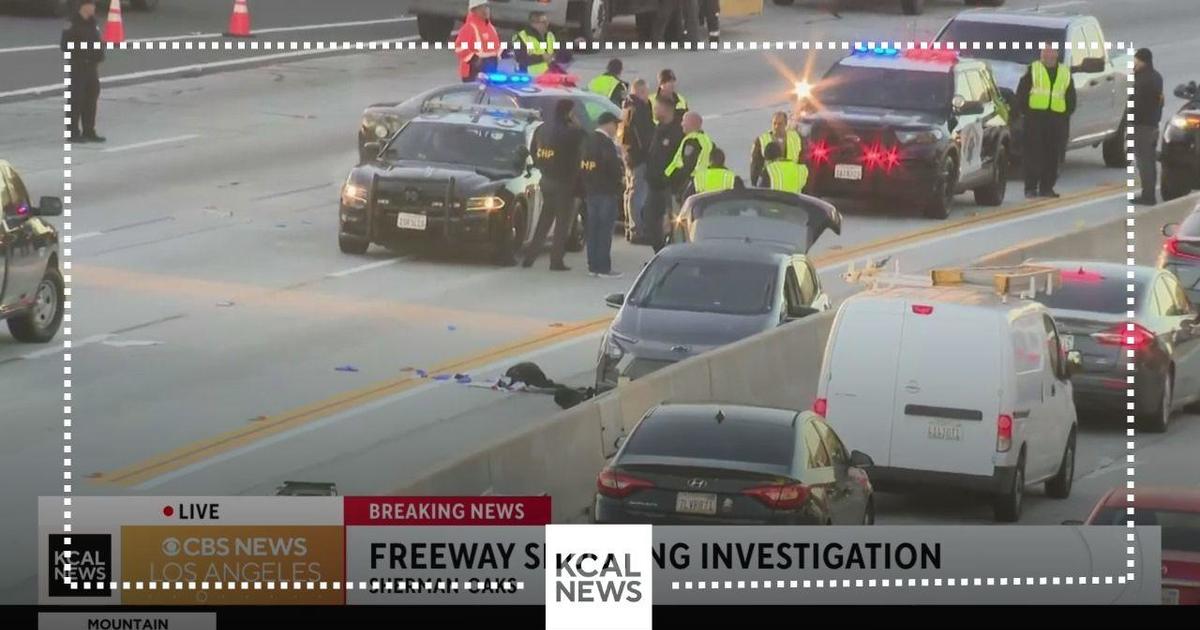 Shooting Investigation Shuts Down Northbound Lanes On 405 Freeway Cbs
