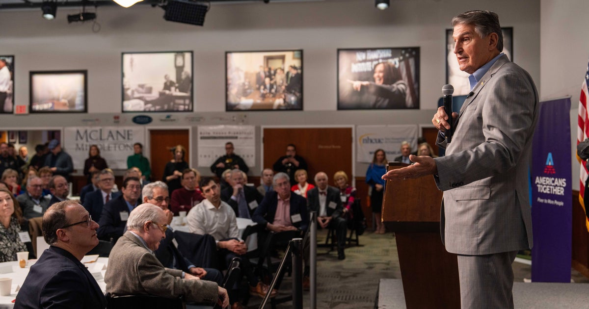 He says hes not campaigning so what is Joe Manchin doing in New Hampshire  CBS News He says hes not campaigning so what is Joe Manchin doing in New Hampshire  CBS News