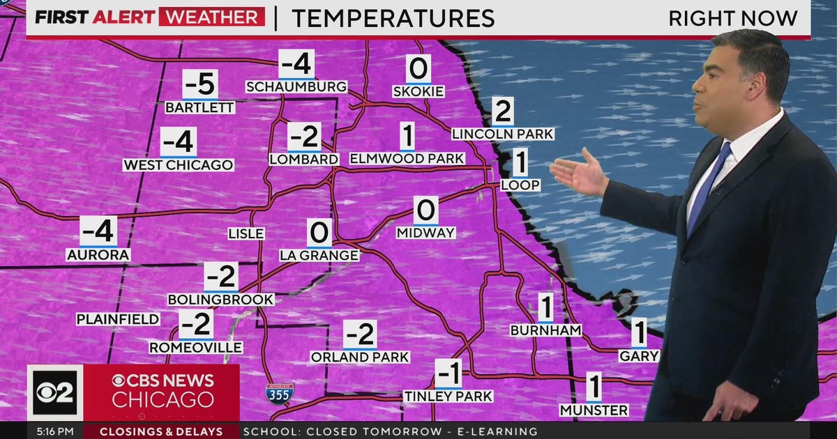 Bitter cold weather hangs in on Chicago - CBS Chicago