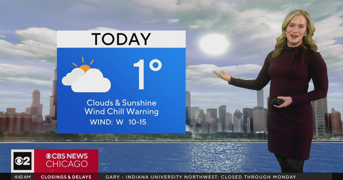 Warning in effect with wind chills as low as -30 degrees - CBS Chicago
