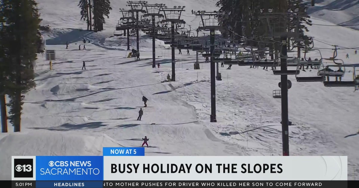 Holiday brings busy day on Tahoe ski slopes
