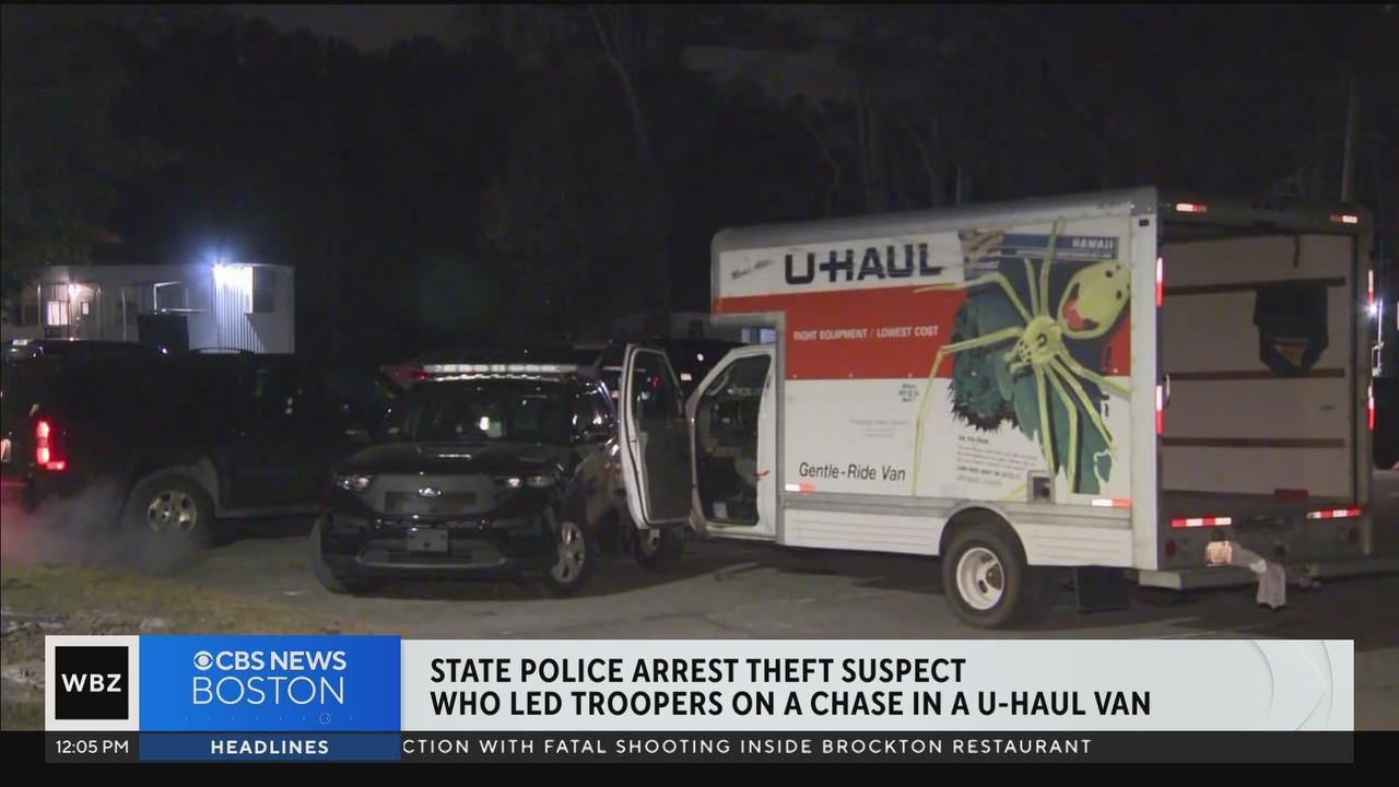 Billerica break-in suspect crashed U-Haul van into police cruiser during  chase - CBS Boston