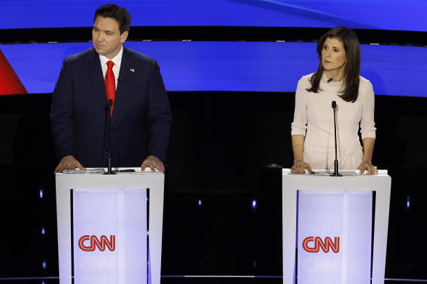 GOP Presidential Candidates Nikki Haley And Ron DeSantis Participate In Primary Debate Ahead Of Iowa Caucus 