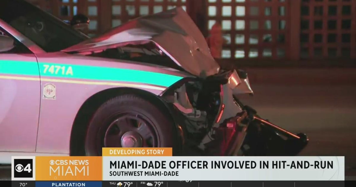 Miami-Dade police officer injured in hit and operate crash Miami-Dade police officer injured in hit and operate crash