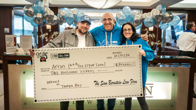 Detroit Lions fan who emotional reaction went viral gifted tickets to next playoff game 