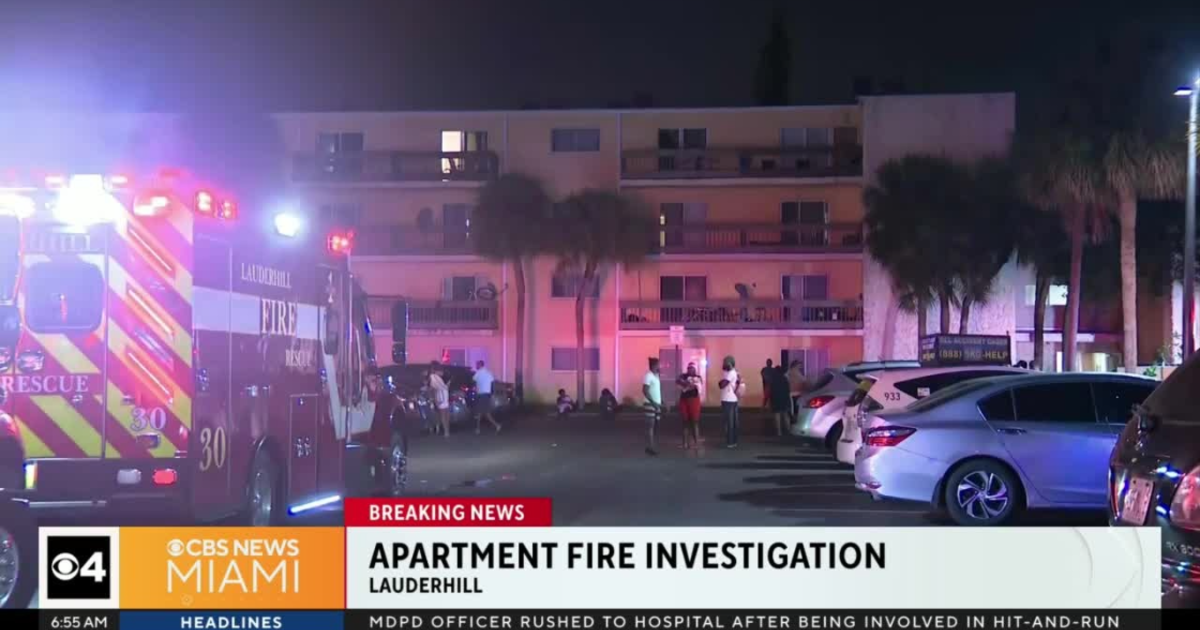 Apartment fire in Lauderhill less than investigation