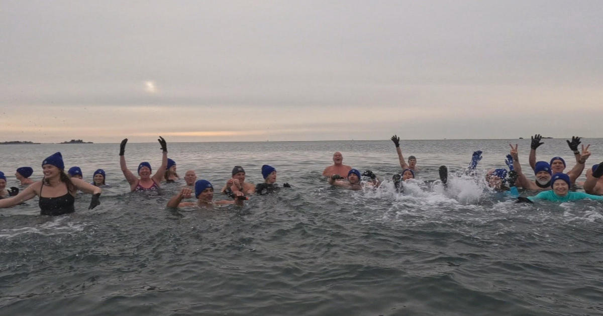 Marblehead “Wolfpack” claims that swimming in the icy Atlantic Ocean is beneficial for health