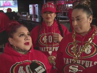 South Bay 49ers fans show team spirit at early morning rally