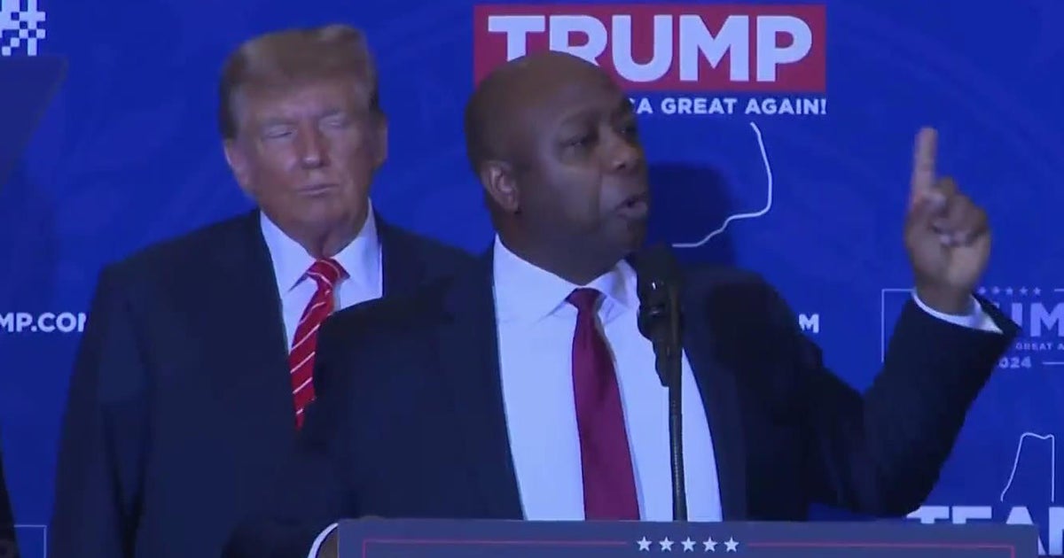 Sen. Tim Scott endorses Trump ahead of primaries in New Hampshire - CBS ...