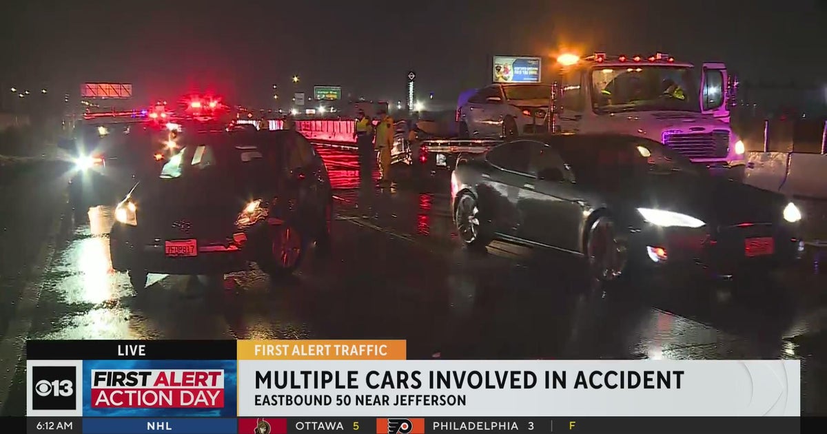 Sacramento freeways are a mess Monday morning as more rain arrives