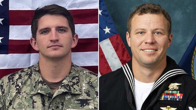 Photos of U.S. Navy SEALS Nathan Gage Ingram and Christopher Chambers 