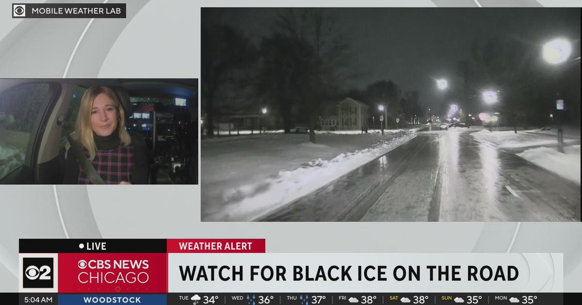Watch for black ice on roads - CBS Chicago